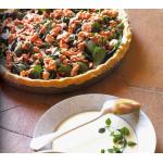 <p align="center">Demain ? :<br /><font color="#660066"><strong>Tarte au Saumon <br />et Pourpier Sauvage</strong></font></p>